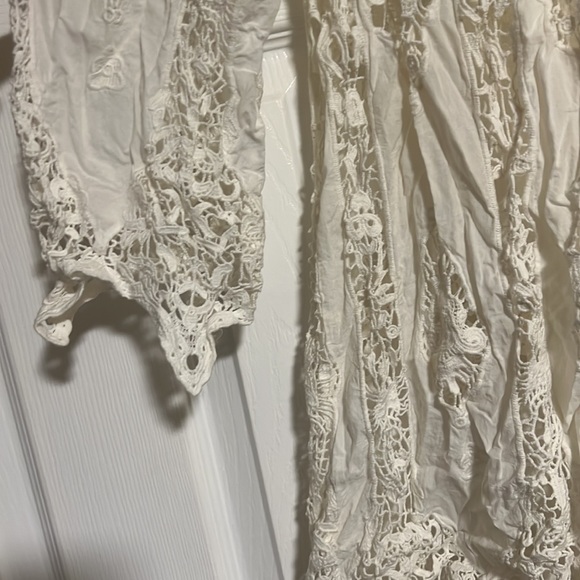 Miguelina Eyelet Knit Off Shoulder Mini Dress - Picture 3 of 7